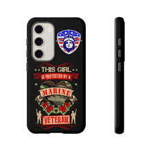 Load image into Gallery viewer, This Girl is Protected by a U.S. Marine Veteran Tough Phone Cases for iPhone and Samsung
