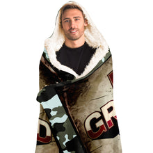 Load image into Gallery viewer, Proud Grandchild of a Veteran Hero Hooded Blanket
