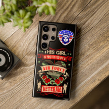 Load image into Gallery viewer, This Girl is Protected by an Air Force Veteran Tough Phone Cases for iPhone and Samsung
