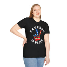 Load image into Gallery viewer, Freedom is Peace Unisex Softstyle T-Shirt
