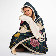 Load image into Gallery viewer, Happy Anniversary To My Lovely Wife Hoodie Fleece Blanket
