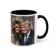 Load image into Gallery viewer, Donald and Melania Trump Accent Coffee Mug, 11oz
