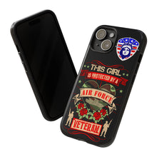 Load image into Gallery viewer, This Girl is Protected by an Air Force Veteran Tough Phone Cases for iPhone and Samsung
