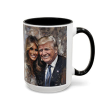 Load image into Gallery viewer, Donald and Melania Trump Accent Coffee Mug, 11oz
