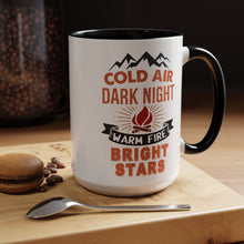 Load image into Gallery viewer, Coffee Mug Mountains Friends Camping Fireside 11, 15oz
