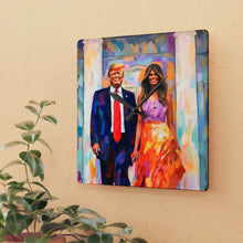 Load image into Gallery viewer, Donald and Melania Acrylic Wall Clock
