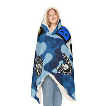 Load image into Gallery viewer, Blue Lives Matter Police Hooded Snuggle Blanket – Cozy Blanket for Law Enforcement Supporters
