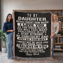 Load image into Gallery viewer, To My Daughter Woven Blanket
