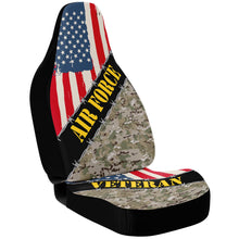 Load image into Gallery viewer, Air Force Veteran Car Seat Covers Free Shipping in the USA
