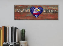 Load image into Gallery viewer, Army Veteran Wooden Sign
