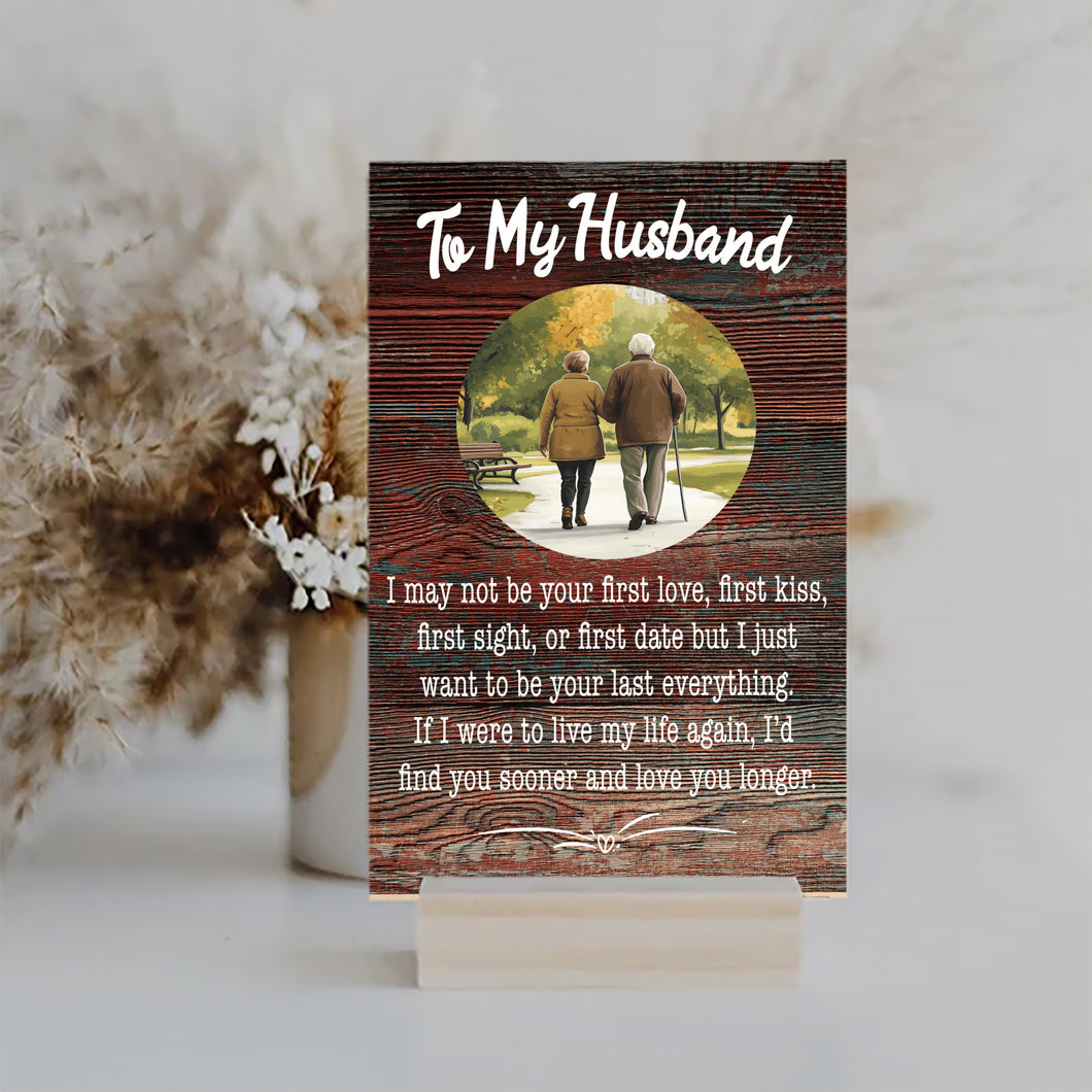 To My Husband Wooden Sign