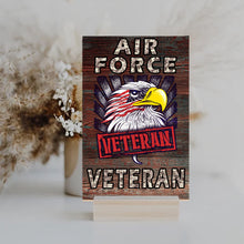 Load image into Gallery viewer, Air Force Veteran Wooden Sign
