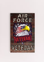 Load image into Gallery viewer, Air Force Veteran Wooden Sign
