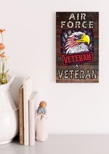 Load image into Gallery viewer, Air Force Veteran Wooden Sign
