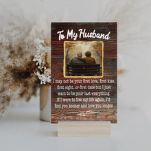 Load image into Gallery viewer, To My Husband I Just Want to be Your Last Everything Round Wooden Wall Decor Gift
