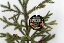 Load image into Gallery viewer, My Favorite Grandchild Gave me this Sweet Christmas Ornament
