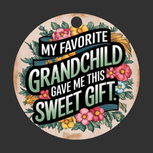 Load image into Gallery viewer, My Favorite Grandchild Gave me this Sweet Christmas Ornament
