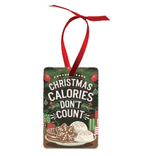 Load image into Gallery viewer, Christmas Calories Don&#39;t Count Ornament Gingerbread and Ice Cream
